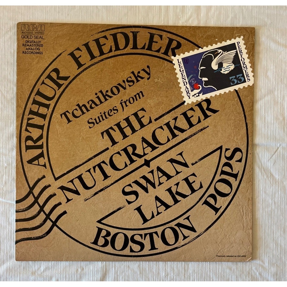 Arthur Fiedler Boston Pops Tchaikovsky Nutcracker Swan Lake RCA Vinyl AGL1-5233